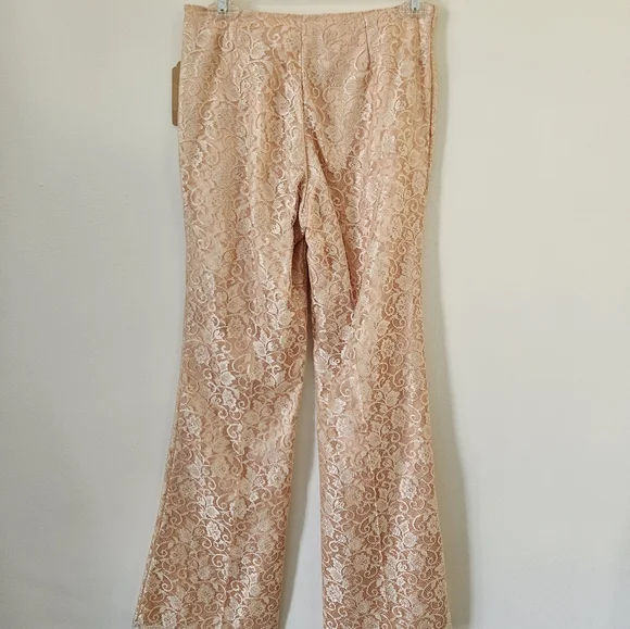 Vintage lace flare pants